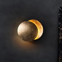 Lampe murale Eclipse Solaire et Lune, design original, pour escalier, couloir, mur de fond, populaire sur internet, pour salon, chambre à coucher, lampe de chevet