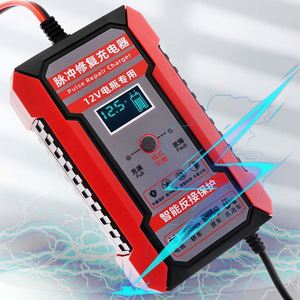 Chargeur de batterie de voiture 12V 6A à réparation par impulsions, affichage LCD, charge rapide intelligente, pour batteries AGM et plomb-acide à décharge profonde, pour automobile et moto - Product Image 2
