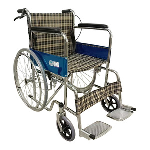 Fauteuil roulant manuel pliable en alliage d'aluminium léger pour personnes âgées et handicapées, aide à la mobilité - Product Image 4