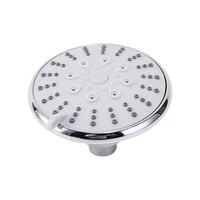 Pommeau de douche à 5 fonctions, pommeau de douche rond de 100 mm, chromé, multi-modes, petit pommeau de douche pour salle de bain