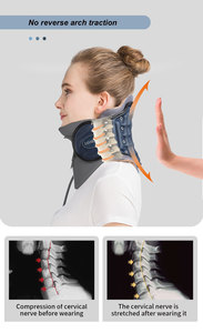 Dispositif de traction cervicale réglable bleu personnalisable de l'usine Leamai avec garantie d'un an pour soulager les douleurs au cou - Product Image 4