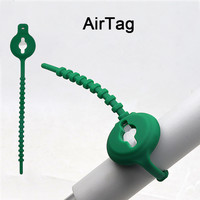 Support de vélo pour animaux de compagnie Compatible Airtag Boucle de fixation en silicone élastique étanche Fixation facile au vélo caché sous le siège