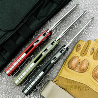 Couteau pliant en acier 440C avec manche en nylon, couteau de camping portable léger, fabrication artisanale OEM personnalisée en gros