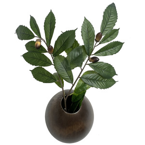 Feuilles d'arbre de mangue artificielles en plastique de style nordique - Feuilles décoratives hautement réalistes et écologiques pour la remise des diplômes et le Nouvel An chinois - Product Image 3