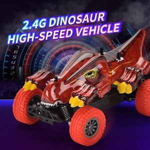 2.4G 1:18 4 Kanal Fernbedienung Hochgeschwindigkeits-Dinosaurierfahrzeug Dinosaurier Gelände-Galloptelauto RC Dinosaurierfahrzeug für Kinder - Product Image 2