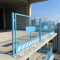 Système de barrière de sécurité en maille métallique galvanisée durable pour la protection des bords des chantiers et la prévention des chutes