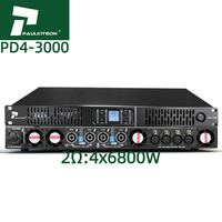 Paulkitson SiC amplifikatör PD4-3000 2ohm 4X6800W 1U profesyonel sınıf D ses güç amplifikatörü 4 kanal Subwoofer ses amplifikatörü