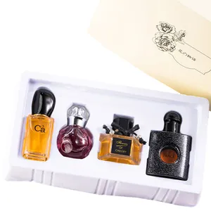 Fabricante OEM de fragancias para mujer, conjunto de regalo de niebla corporal, Perfume para mujer, 4 Uds.