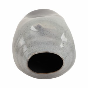 Vaso moderno in terracotta lucida con morbidi accenti curvi per soggiorno, decorazione per la casa, vaso da tavolo - Product Image 6