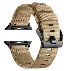 Compatible con <span class=keywords><strong>Apple</strong></span> Watch 46/45/44/42mm Ultra 49mm, Correa de Lona de Nailon de Liberación Rápida, Versión para Hombre para Reemplazar Correas de Reloj. - Product Image 5