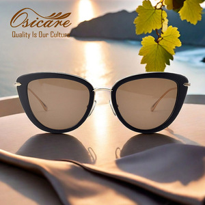 <span class=keywords><strong>Gafas</strong></span> de Sol de Lujo de Alta Calidad, Marca de Moda, Estilo Ojo de Gato, Polarizadas, Premium, de Acetato para Mujer - Product Image 2