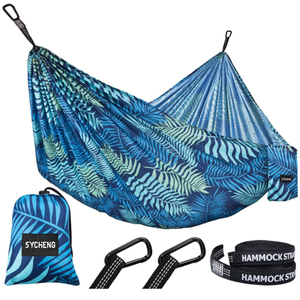 Design personnalisé, hamac de camping portable en nylon léger, hamac à balançoire pour l'extérieur avec balancelle pour voyage simple et double - Product Image 3