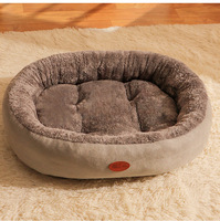 Canapé-lit de luxe pour chat et chien, en fibre de polyester solide et moderne, moelleux, en forme de donut, très résistant, extra large, vente en gros
