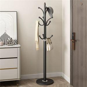 <span class=keywords><strong>Perchero</strong></span> de pie de hierro con 12 ganchos, diseño moderno para uso en hoteles, para colgar ropa en el recibidor - Product Image 3