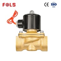 Vanne solénoïde électrique en laiton DN15 1/2'' 24V normalement fermée OEM pour l'eau et l'air