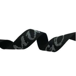 Factory Custom Recycled Nylon Woven Webbing Band Logo jacquard webbing strap for backpack shoes and garments