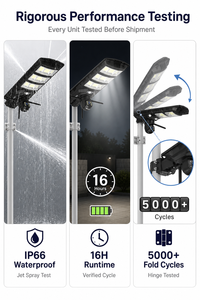 La sécurité de WIFI tout dans une route imperméable a intégré les réverbères solaires extérieurs avec la caméra 4G de télévision en circuit fermé - Product Image 4