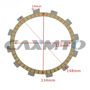 Kit de plaques de friction d'embrayage de moto pour YAMAHA XT600E 3TB 3UW XT600 <span class=keywords><strong>XT</strong></span> <span class=keywords><strong>600</strong></span> H N XT600Z 1VJ <span class=keywords><strong>XT</strong></span> <span class=keywords><strong>600</strong></span> <span class=keywords><strong>Z</strong></span> 3AJ SZR660 4SU SZR 660 - Product Image 6
