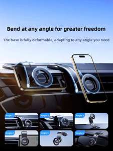 UGREEN 360 °   Support magnétique pliable pour téléphone de voiture, colle forte 3m, aimant puissant, support de fixation réglable pour MagSafe - Product Image 4