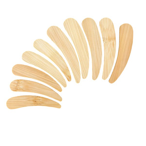 Ensemble de cuillères pour masque facial en bambou Lu Jia, 6x1,5 cm, pour soins de la peau et outils de beauté - Product Image 4