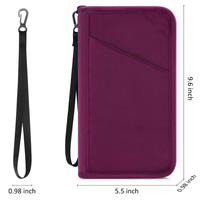 Portefeuille de voyage RFID portable de luxe personnalisé avec logo, étanche et de haute qualité pour passeports familiaux – Vente en gros