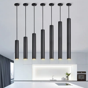 5W LED Pendel leuchte Lange Röhren lampe Zylinder Hängelampen Küchen insel Esszimmer Kabel Pendel leuchte Küchen lampe