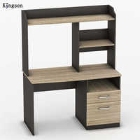 Table d'ordinateur moderne en bois avec tiroir Bibliothèque pour étudiant Bureau à domicile Mobilier de bureau avec fonction de rangement