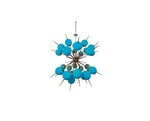 Lámpara de Techo Sputnik Vintage en Latón Dorado y Metal con Iluminación LED Regulable, Estilo Retro de los Años 50 para Decoración de Hogar u Oficina - Product Image 3