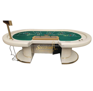Mesa de <span class=keywords><strong>Ruleta</strong></span> de Casino LED de Diseño Moderno y Lujoso para 8-10 Jugadores, Solución de Almacenamiento para Blackjack, Material MDF, Venta Directa de Fábrica - Product Image 3