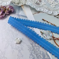 Ruban élastique doux ruban expansé en gros ruban élastique de 16mm avec sangle colorée Picot Edge pour soutiens-gorge ou vêtements