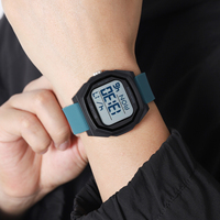 Montre de sport numérique LED étanche SKMEI 2495 pour homme, haute qualité, 5 ATM, vente en gros du fabricant, montre-bracelet électronique en vrac