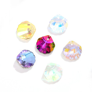 Perles en verre cristal en forme de coquille Saint-Jacques de NANTONG pour la création de bijoux, accessoires DIY 250104 - Product Image 5