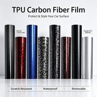 Film de protection de peinture automobile en TPU fibre de carbone mat de haute qualité, anti-rayures, auto-réparateur, vente en gros