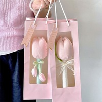 Marteau de massage pratique pour la santé, design tulipe, bâton de massage relaxant, idéal pour la fête des mères, la fête des enseignants, la fête des infirmières, cadeau souvenir