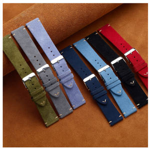 حزام ساعة من جلد الغزال YY - 14 مم 16 مم 18 مم 20 مم 22 مم حزام ساعة من الجلد الغزال للرجال أو النساء - Product Image 2