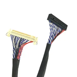 LVDS LCD cable FIX-30P Dual 8 with card custom length (left/right) power supply