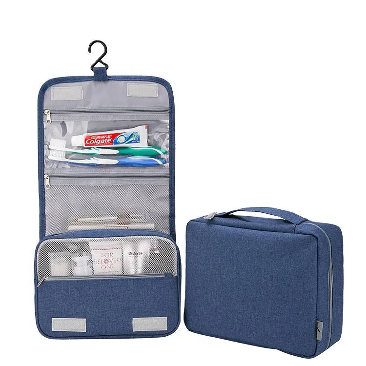 Özel suya dayanıklı katlanır seyahat tuvalet asılı makyaj çantası seyahat kozmetik çantaları organizatör