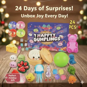 ของเล่นบีบนุ่มนิ่มน่ารัก 24 ชิ้น บรรเทาความเครียด กล่องสุ่ม ปฏิทินนับถอยหลังคริสต์มาส 2026 ของขวัญวันหยุด - Product Image 1
