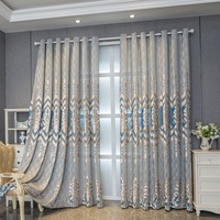 Rideaux jacquard creux européens, tissu de rideau fini pour salon et chambre, fabricant