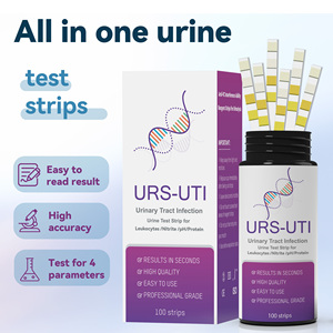 Bandelettes de test d'infection <span class=keywords><strong>urinaire</strong></span> 4 en 1, kit de test d'infection <span class=keywords><strong>urinaire</strong></span> complet à base de produits naturels, bandelettes de test pour le <span class=keywords><strong>pH</strong></span>, les leucocytes, les nitrites, les protéines - Product Image 5