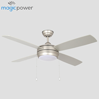 Ventilador de Techo Moderno de 52 Pulgadas con Iluminación Regulable CCT y Control Remoto para Dormitorio, al Mejor Precio