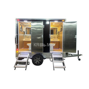 Baños Portátiles con Remolque, Modelo 2025, con Descuento, Pedal de Cierre, Precio Bajo, de Lujo Chileno para Exteriores - Product Image 2