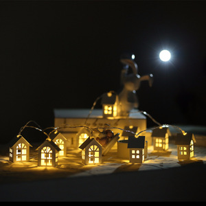Guirlande lumineuse LED en bois blanc pour décoration de maison, lampe à cordes pour chambre, fête de mariage, lumières féeriques de vacances, lampe fantaisie, éclairage chaleureux - Product Image 3