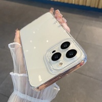 Coques de téléphone transparentes souples en TPU personnalisables pour Samsung et Apple, antichoc, vente en gros