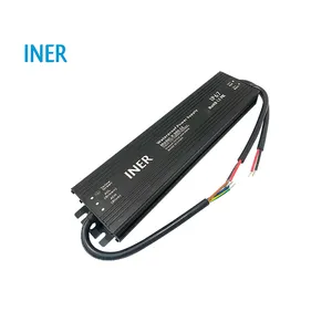 INER R-300-12工厂CE FCC EMC恒压发光二极管驱动器交流至DC防水IP67铝超薄发光二极管电源12V 300W