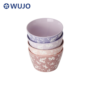 Bộ 4 Bát Gốm Bát Đồ Đá Tráng Men Màu Bát Súp Gốm Lớn - Product Image 6