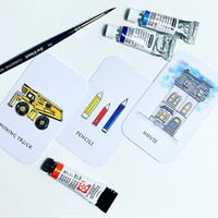 Póster de patrones de pintura de dibujos animados personalizable, papel offset diseñado en fábrica con tarjetas de afirmación de diálogo curativo
