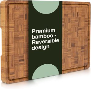 Planche à découper en <span class=keywords><strong>bambou</strong></span> FSC extra large et épaisse, bloc <span class=keywords><strong>de</strong></span> boucher en bois pour viande, barbecue, dinde - Product Image 1