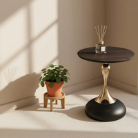 Table basse moderne européenne facile à assembler, style farmhouse, pour salon, meubles de maison, en métal et bois, plateau en verre