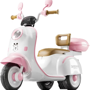 Motocicleta Eléctrica para Niños, con Asiento para Niños y Niñas, Triciclo para Bebés, Control Remoto, Juguete, Scooter Recargable - Product Image 1